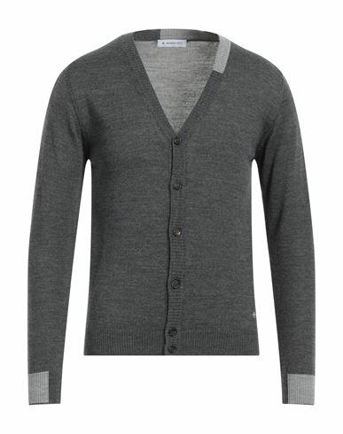 Manuel Ritz Man Cardigan Lead Merino Wool, Acrylic Cover