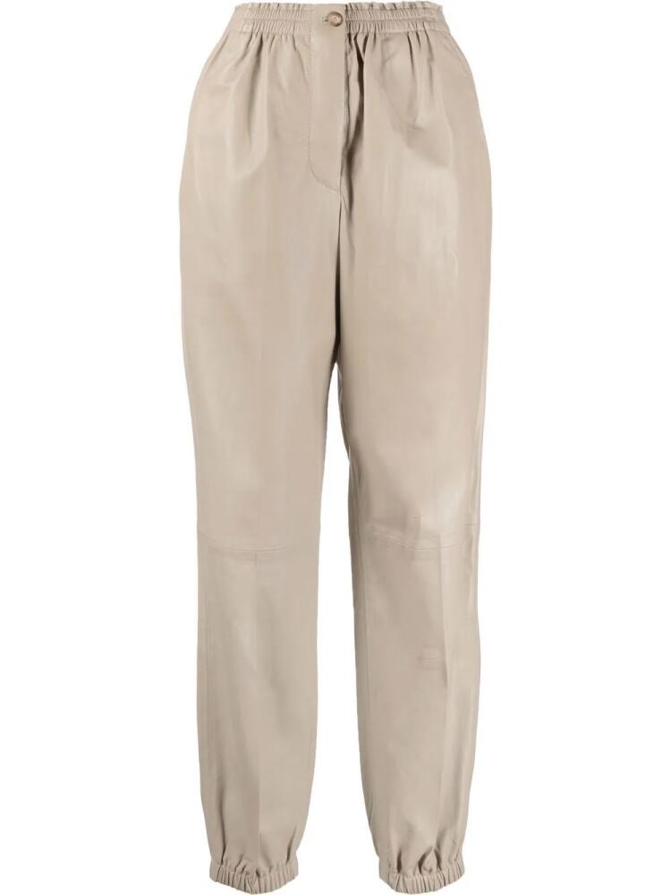 JOSEPH Viscount leather trousers - Grey Cover