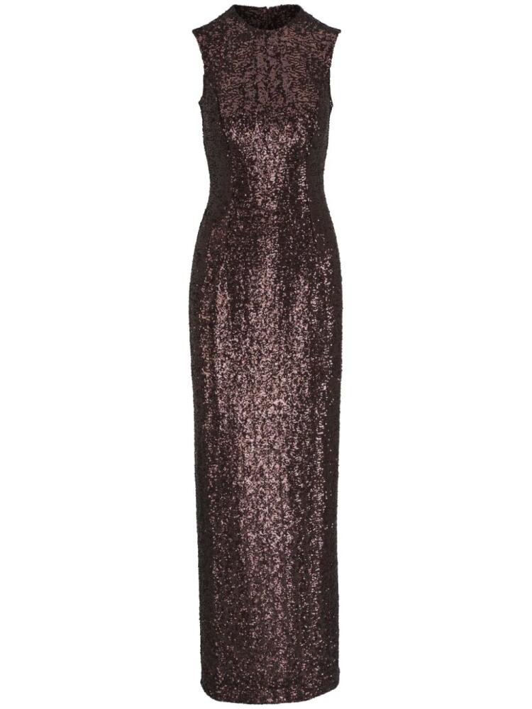 Michael Kors Collection sequin-embellished maxi dress - Brown Cover