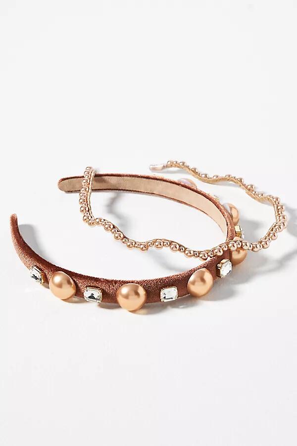 By Anthropologie Pearl Headbands, Set of 2 Cover