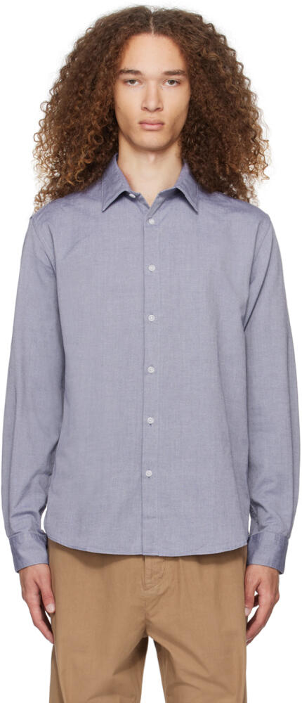 Sunspel Blue Buttoned Shirt Cover