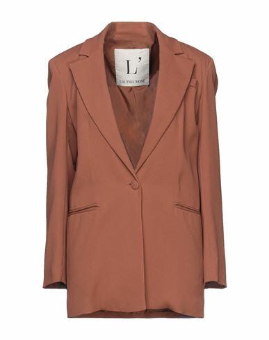 L' Autre Chose Woman Blazer Tan Acetate, Viscose Cover