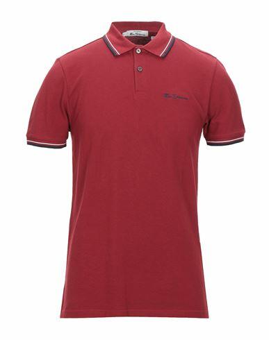 Ben Sherman Man Polo shirt Brick red Organic cotton Cover