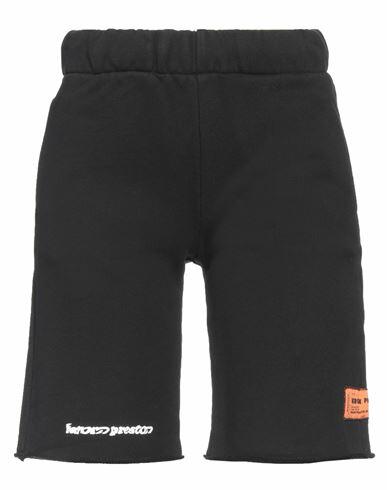 Heron Preston Woman Shorts & Bermuda Shorts Black Cotton Cover