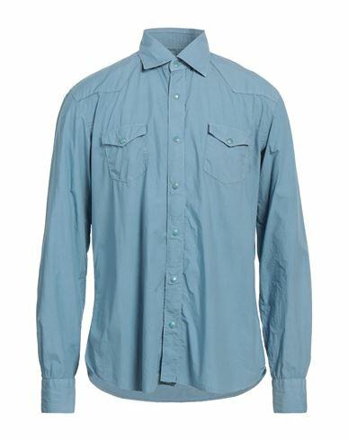 Dandylife By Barba Man Shirt Light blue Cotton Cover