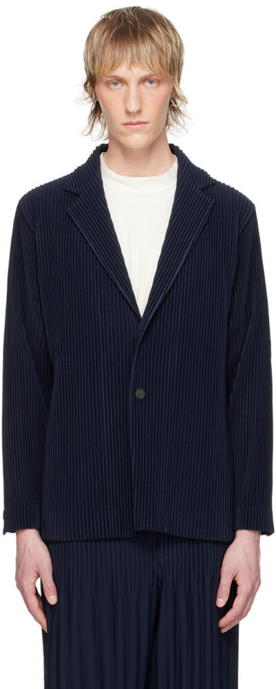 HOMME PLISSÉ ISSEY MIYAKE Navy Basics Blazer Cover