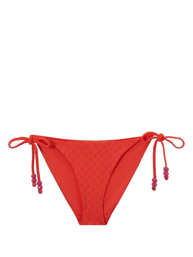 Jimmy Choo Aubrie monogram bikini bottom - Red Cover