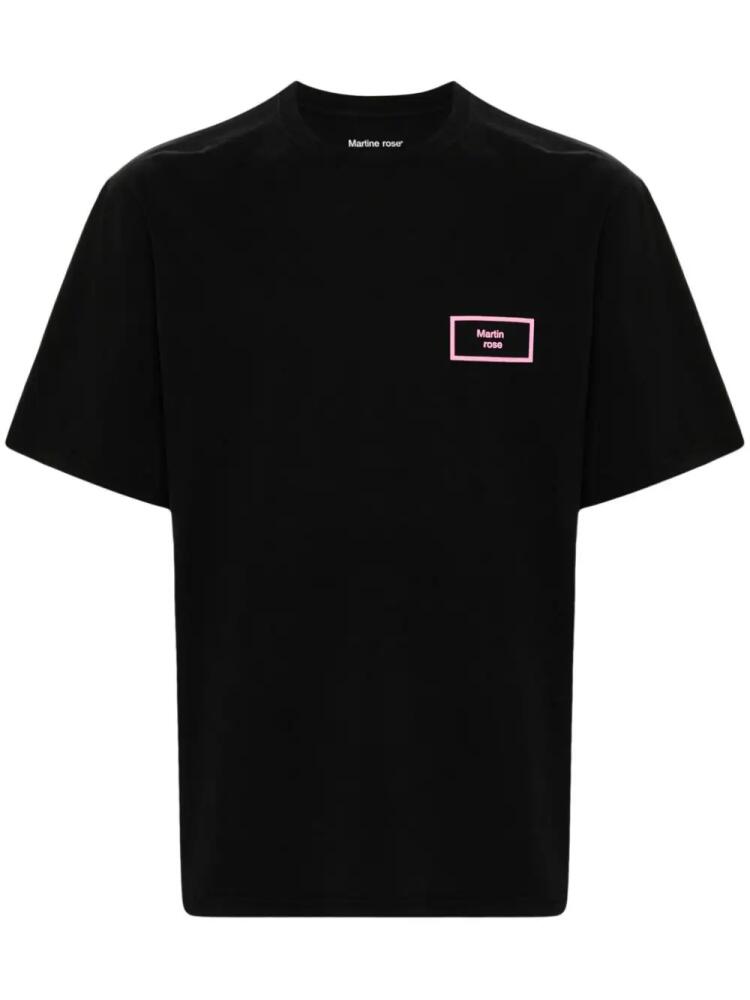 Martine Rose logo-print cotton T-shirt - Black Cover