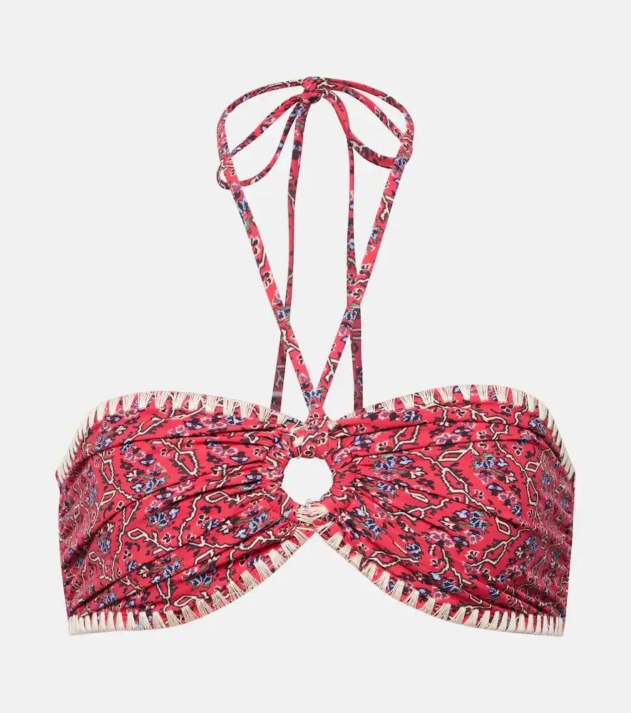 Marant Etoile Starnea printed bikini top Cover