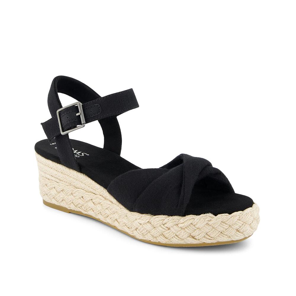 TOMS Kinsley Wedge Sandal | Women's | Black Cover