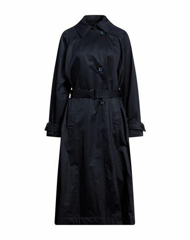 Woolrich Woman Overcoat & Trench Coat Midnight blue Cotton, Elastane Cover