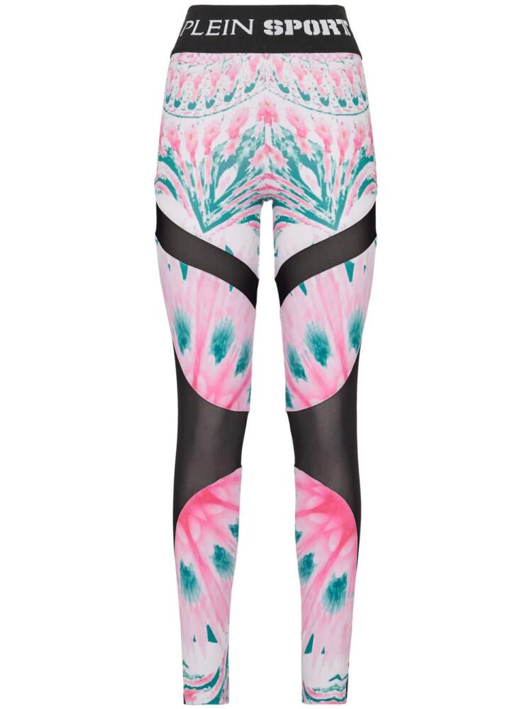 Plein Sport logo-waistband jogging leggings - Pink Cover