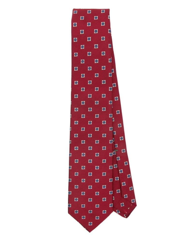 Borrelli silk tie - Red Cover