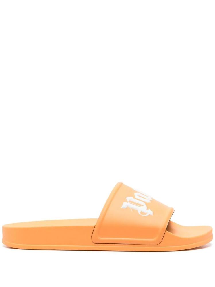 Palm Angels logo-embossed slides - Orange Cover