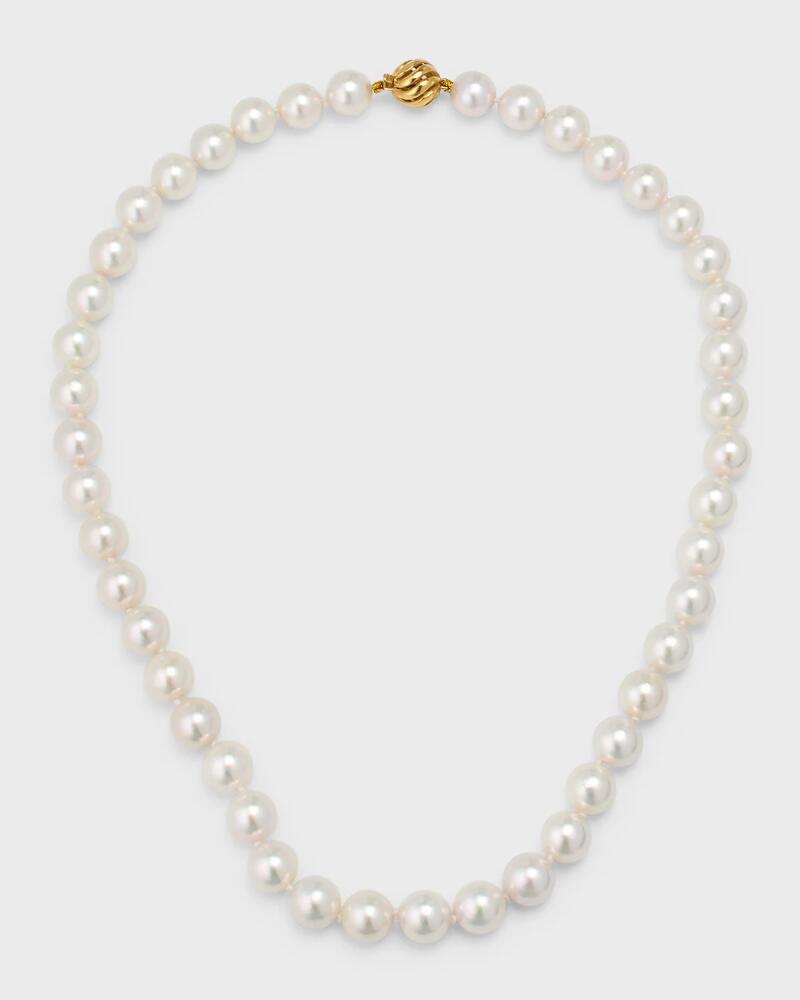 Belpearl 18K Yellow Gold Akoya Cultured Pearl Necklace Cover