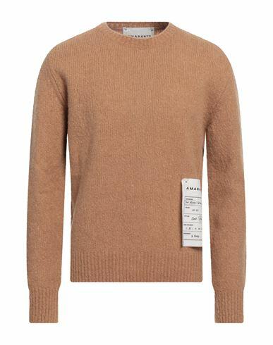 Amaranto Man Sweater Camel Wool, Cashmere, Nylon Cover