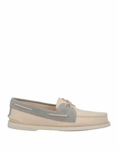 Sperry Man Loafers Ivory Textile fibers Cover