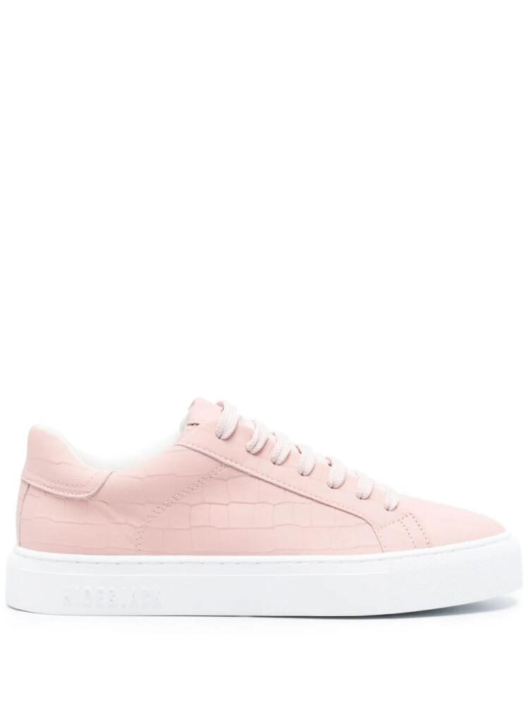 Hide&Jack Essence Tuscany crocodile-effect sneakers - Pink Cover