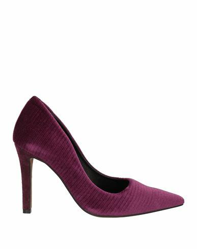 Giulia Neri Woman Pumps Deep purple Textile fibers Cover