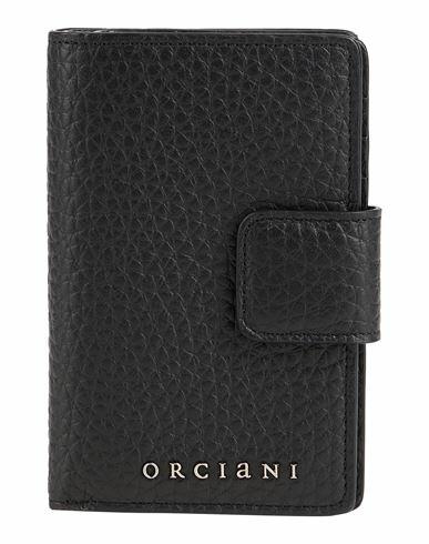 Orciani Man Wallet Black Leather Cover