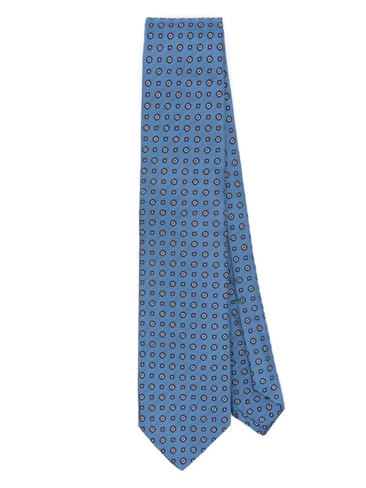 Borrelli silk tie - Blue Cover