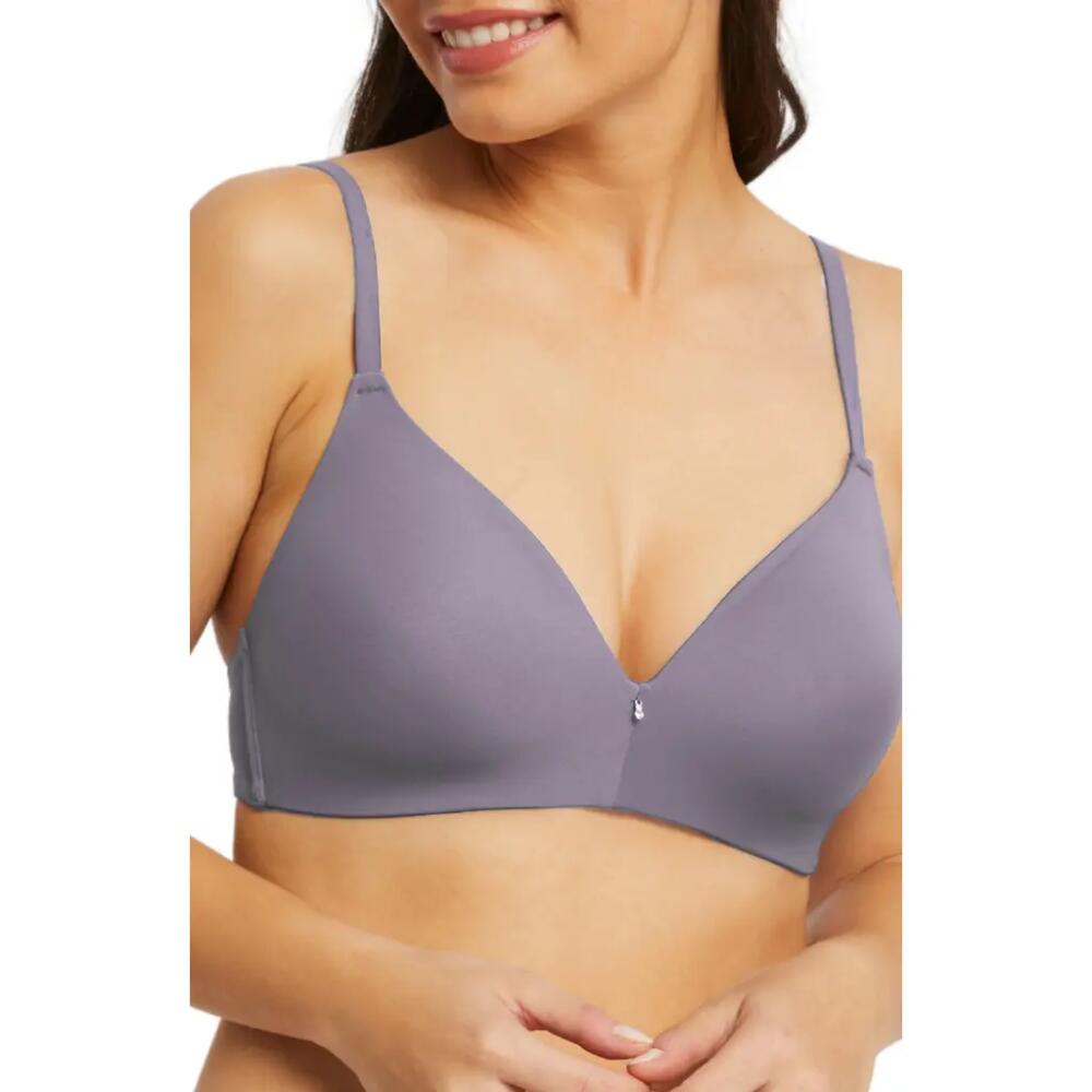 Montelle Intimates Wireless Convertible T-Shirt Bra in Purple Cloud Cover