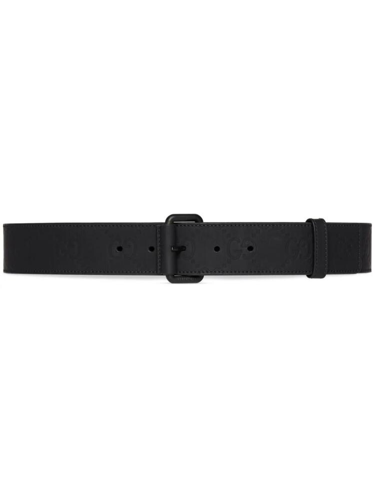 Gucci GG debossed belt - Black Cover