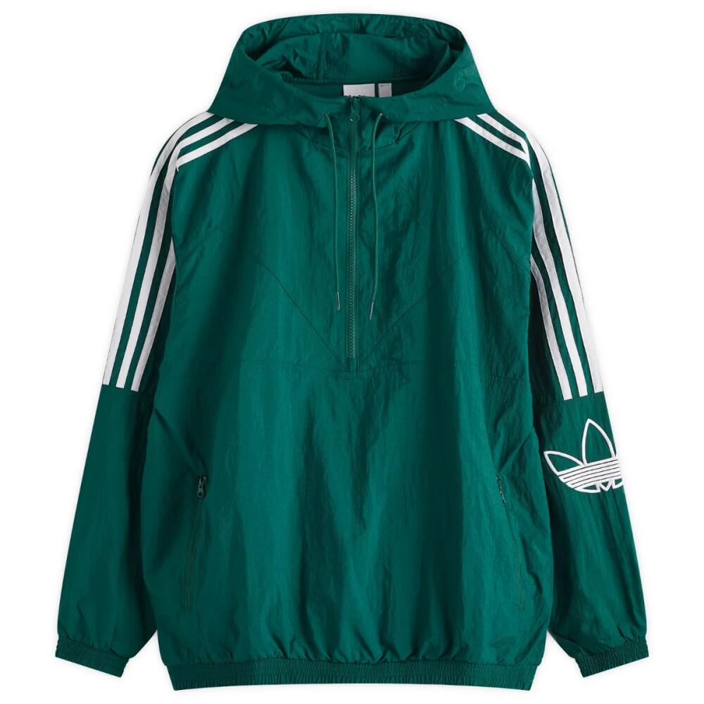 Adidas Men's Skate Classic Anorak Jacket in Collegiate Green Cover