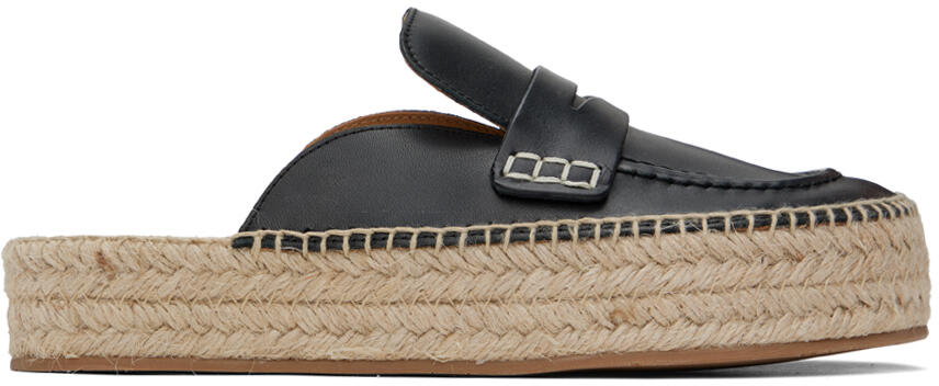 JW Anderson Black Leather Espadrilles Cover