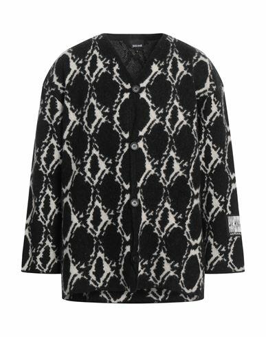 Just Cavalli Man Cardigan Black Wool, Acrylic, Polyamide, Mohair wool Cover