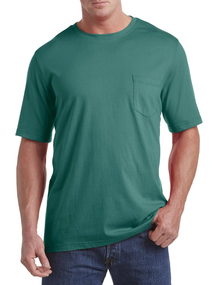 Harbor Bay by DXL Moisture-Wicking Pocket T-Shirt in Ivy Cover