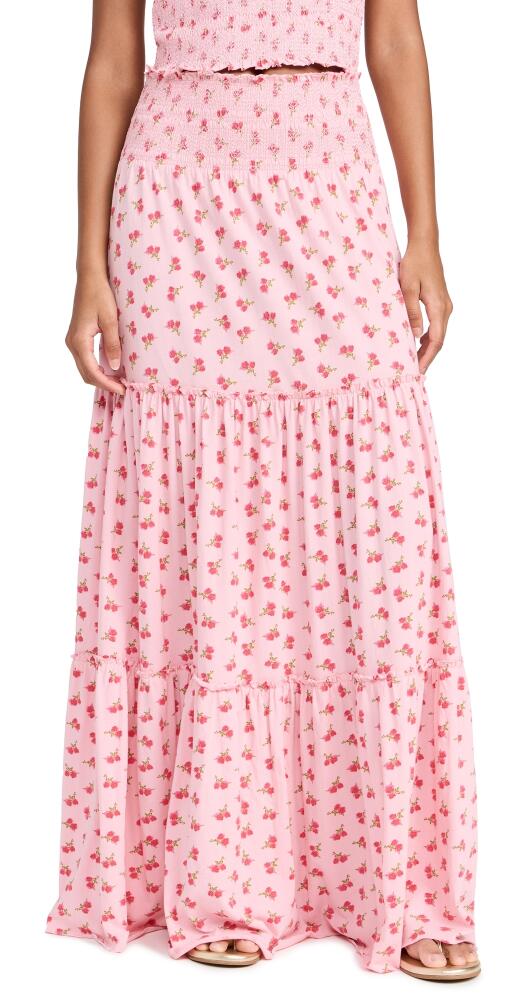 LoveShackFancy Phia Skirt Cherry Pink Cover