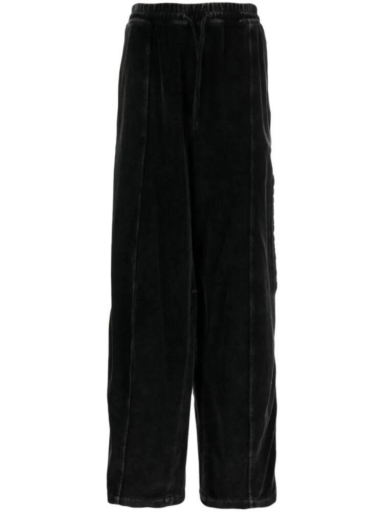 Alexander Wang wide-leg cotton track pants - Black Cover