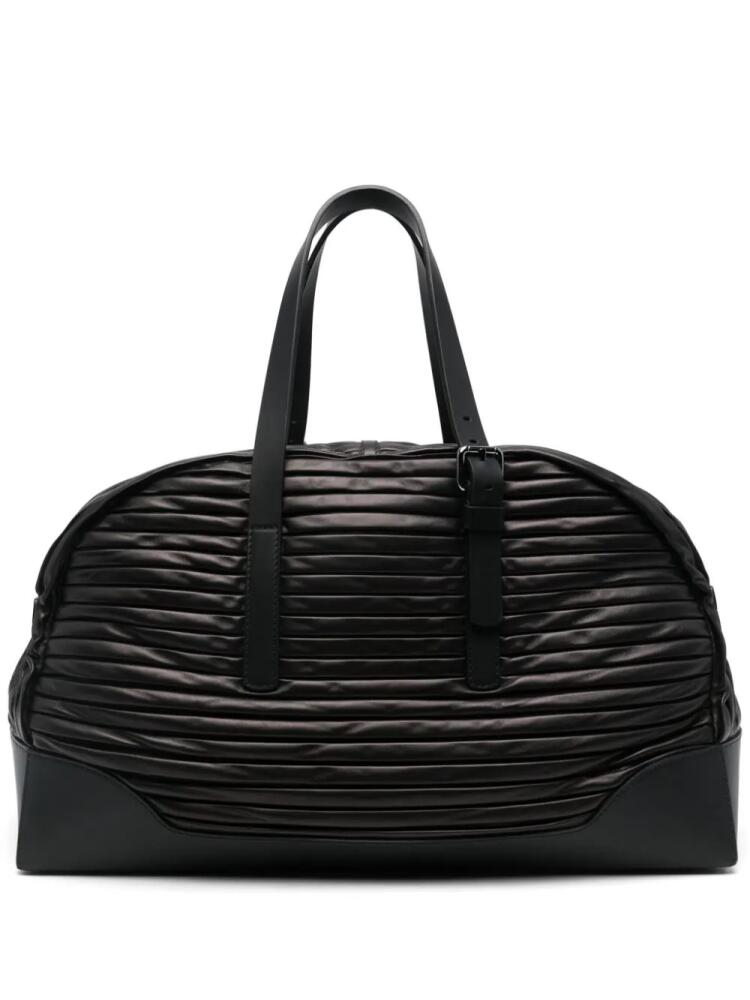 Giorgio Armani plissé holdall - Black Cover