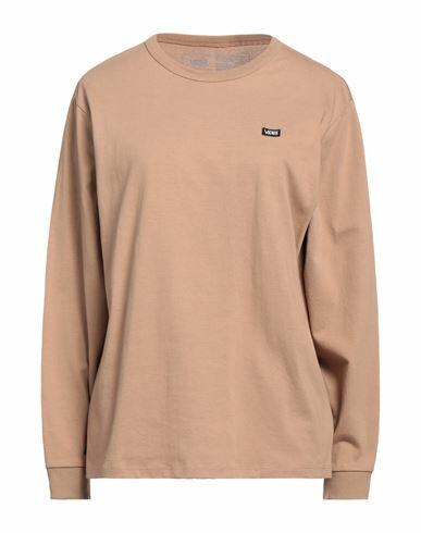 Vans Woman T-shirt Camel Cotton Cover