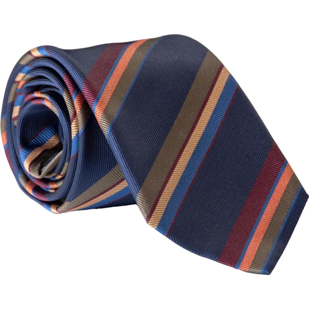 Elizabetta Battisti - Silk Jacquard Tie for Men in Navy Cover