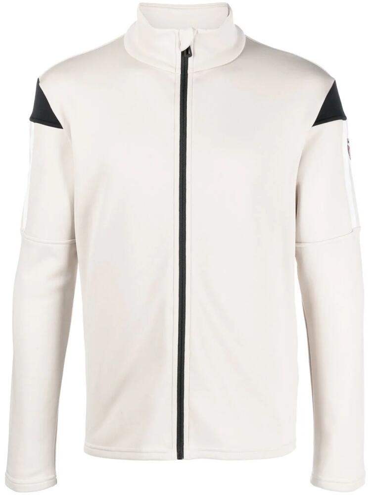 Rossignol logo-patch long-sleeve sports top - Neutrals Cover