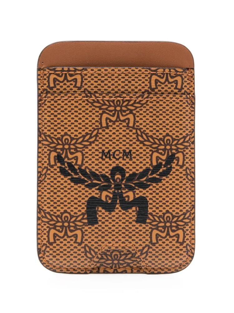 MCM Himmel monogram-print cardholder - Brown Cover