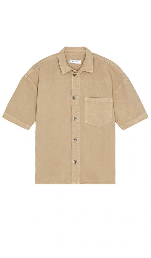 FLANEUR Denim Shirt in Nude Cover