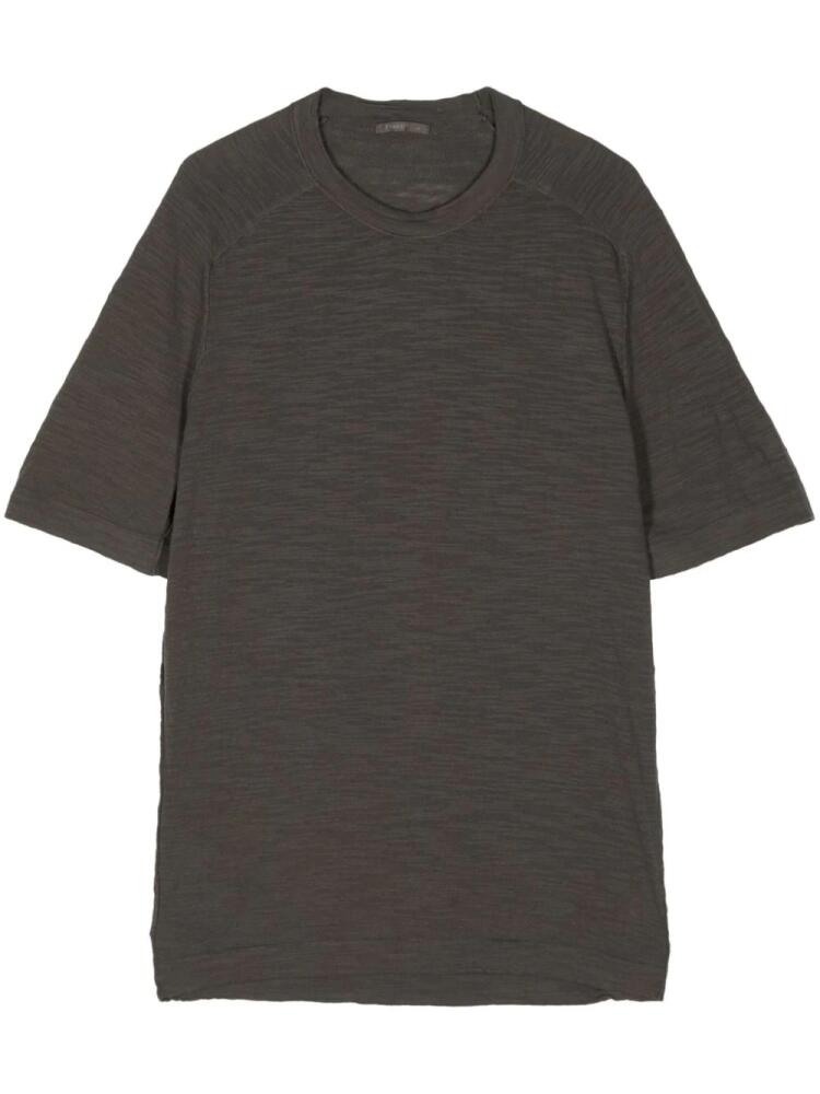 Transit round-neck cotton-blend T-shirt - Grey Cover