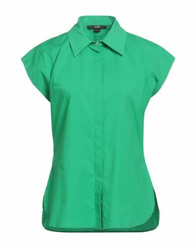 Seventy Sergio Tegon Woman Shirt Green Cotton, Elastane Cover