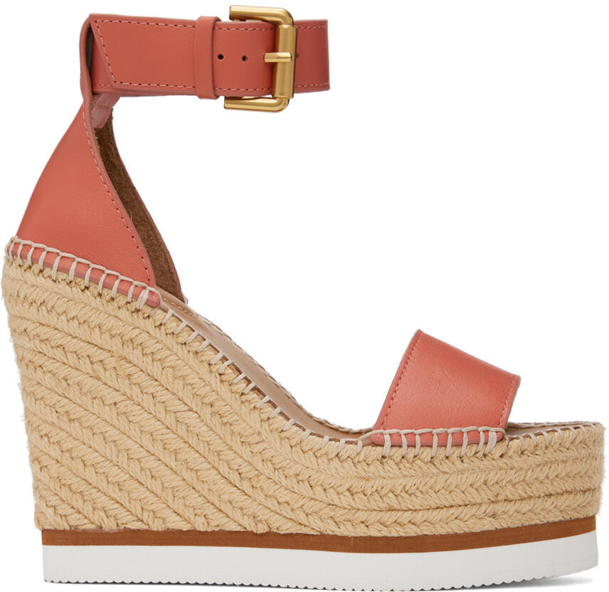 See by Chloé Orange Glyn Espadrille Sandals Cover