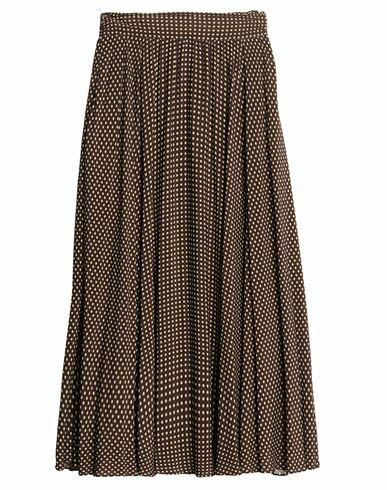 Philosophy Di Lorenzo Serafini Woman Midi skirt Dark brown Viscose Cover