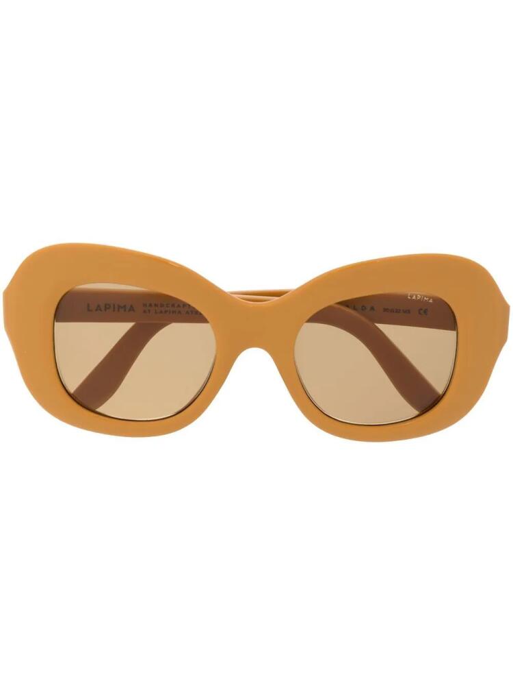 Lapima Mafalda oversize-frame sunglasses - Yellow Cover