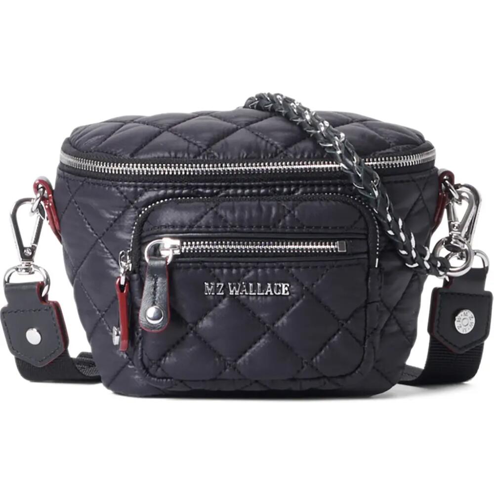 MZ Wallace Micro Crosby Diamond Quilted Nylon Sling Bag in Black Cover