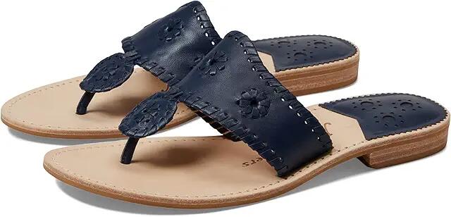 Jack Rogers Jacks Flat Sandal Wide (Midnight Navy/Midnight Navy) Women's Shoes Cover