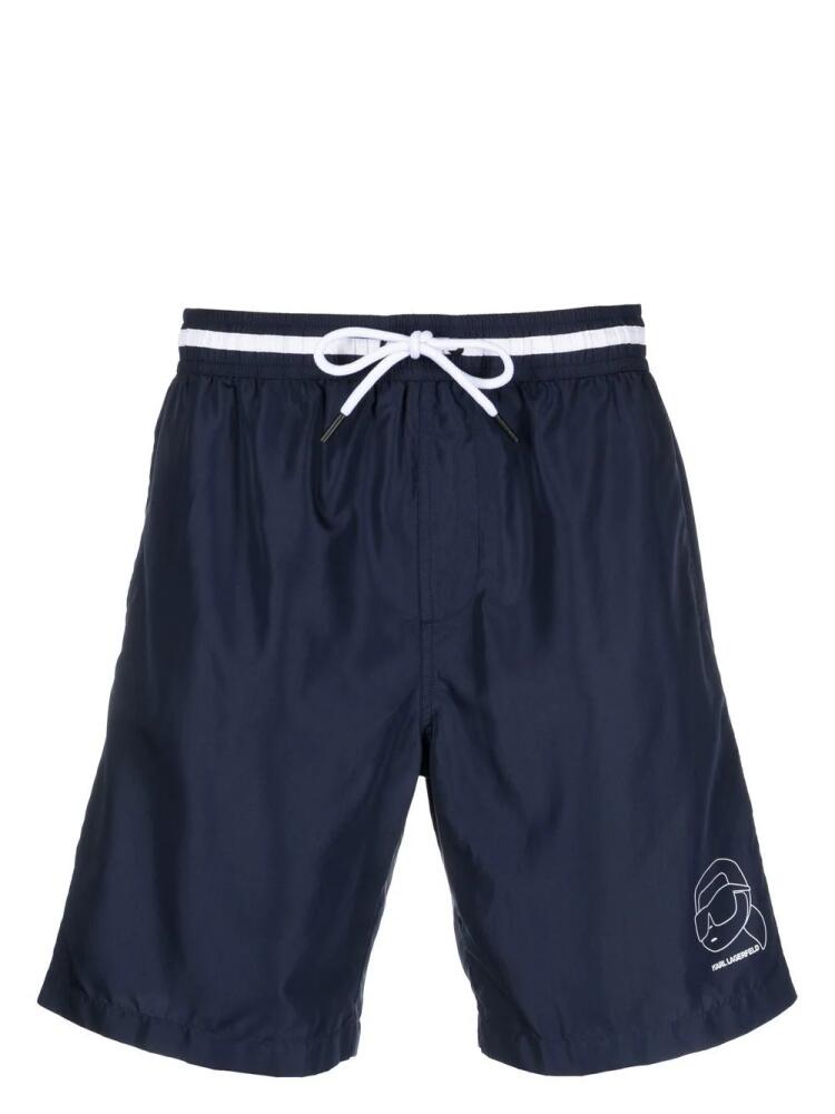 Karl Lagerfeld Ikonik 2.0 Long Boardshorts - Blue Cover