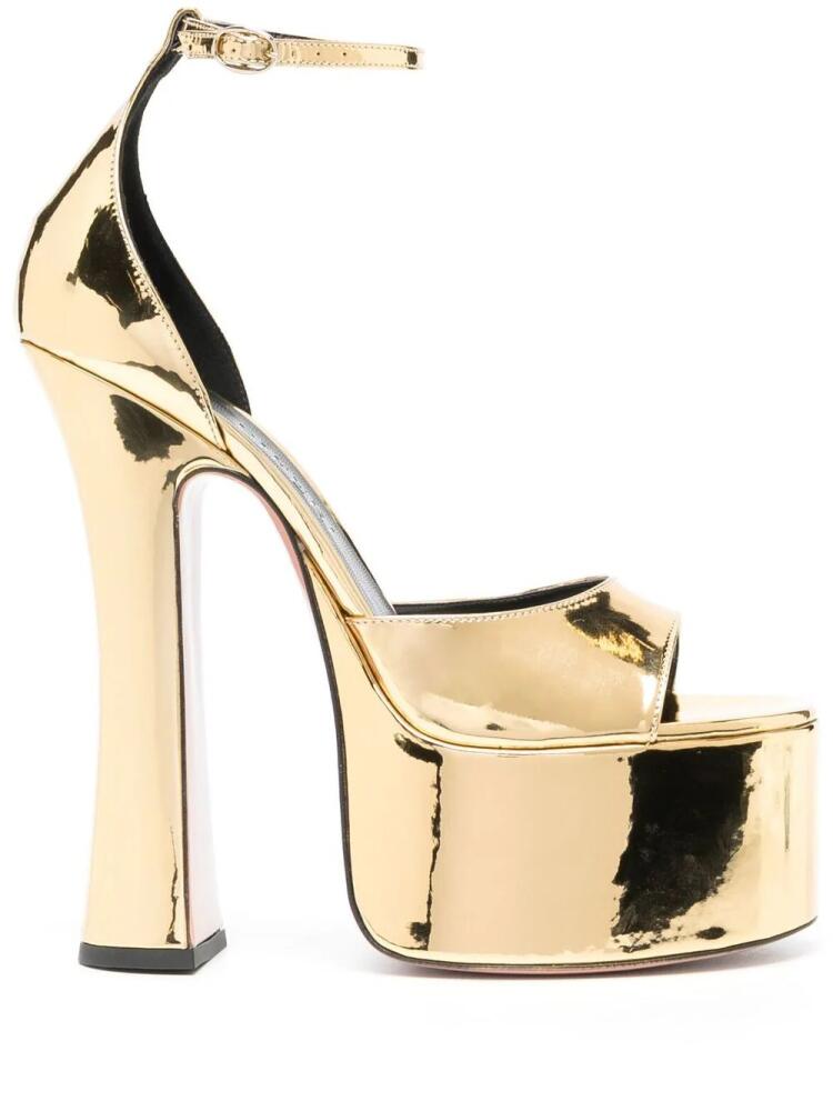 Pīferi Rosalia metallic-effect platform sandals - Gold Cover