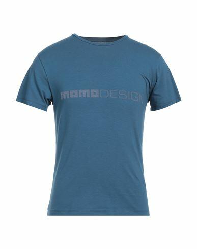 Momo Design Man T-shirt Slate blue Cotton, Elastane Cover