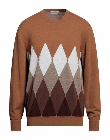 Ballantyne Man Sweater Brown Cashmere Cover